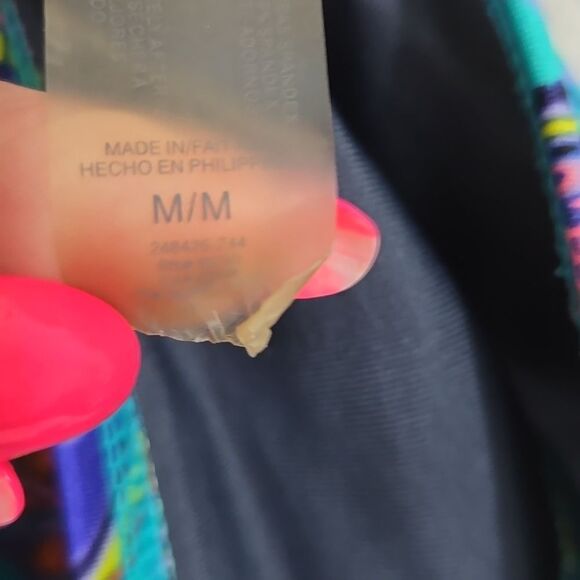 Victoria's Secret Swimwear Bikini Brief Bottom Moderate Coverage Paisley Print M - Picture 7 of 8